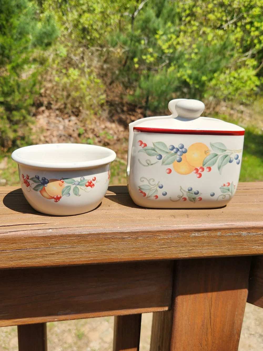 Corelle Abundance 7oz Bowl And Matching Napkin Holder